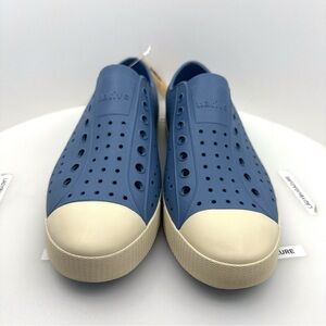 Native Shoes Blue and Cream Jefferson Slip-On Loafers